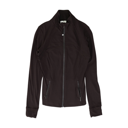 Black Solid Active Jacket