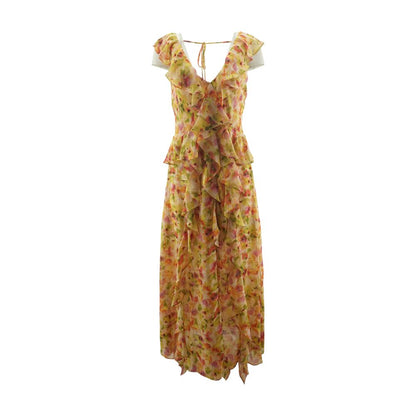 Yellow Floral Maxi Dress