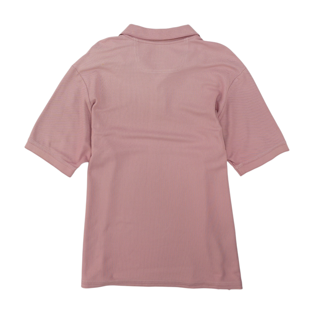 Pink Solid Short Sleeve Polo