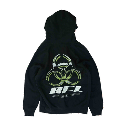 Black Solid Hoodie Pullover
