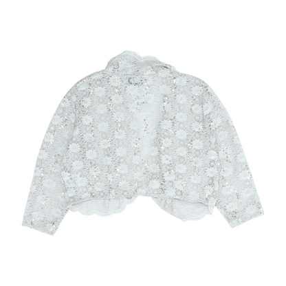 Beige Floral Cardigan