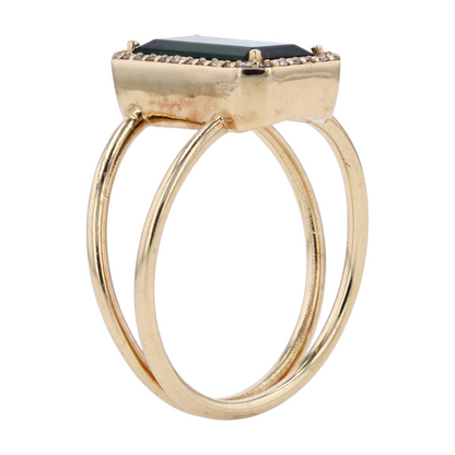 14K Yellow Gold Tourmaline Fashion Ring