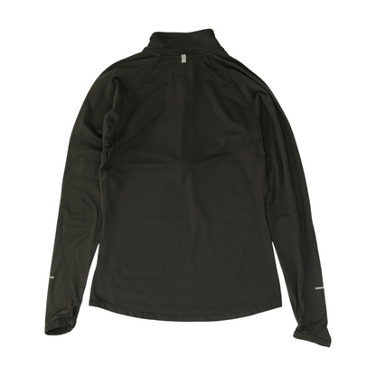 Gray Solid 1/4 Zip Pullover