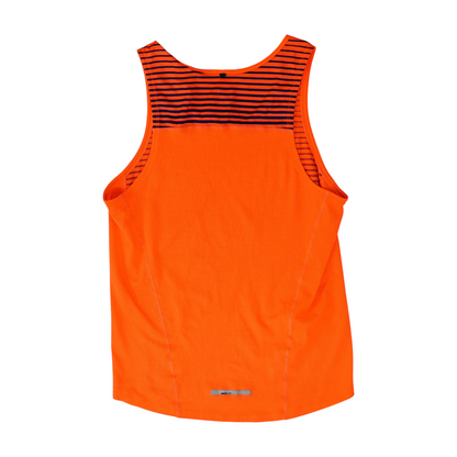 Neon Orange Striped Active Tank