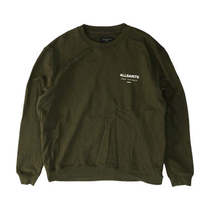 Green Solid Sweatshirt Pullover
