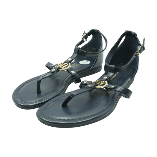 Navy Flat Sandals