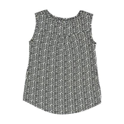Black Abstract Blouse