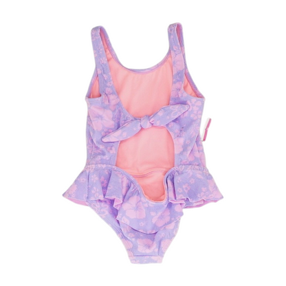 Purple Floral One-Piece