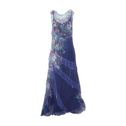 Navy Plus Floral Maxi Dress