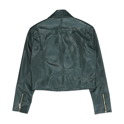Green Faux Leather Jacket