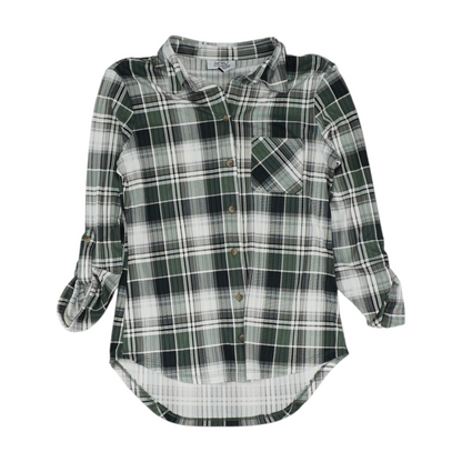 Green Plaid Button Down