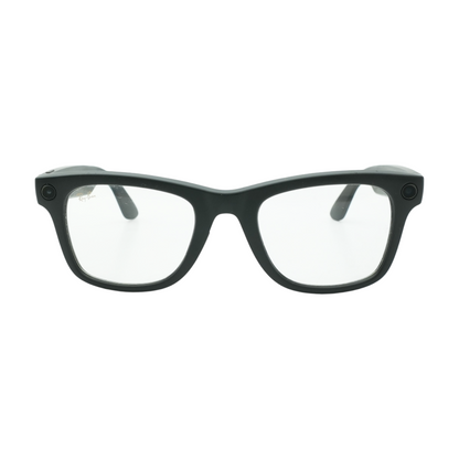 Black Wayfarer Smart Glasses
