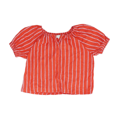Red Striped Blouse