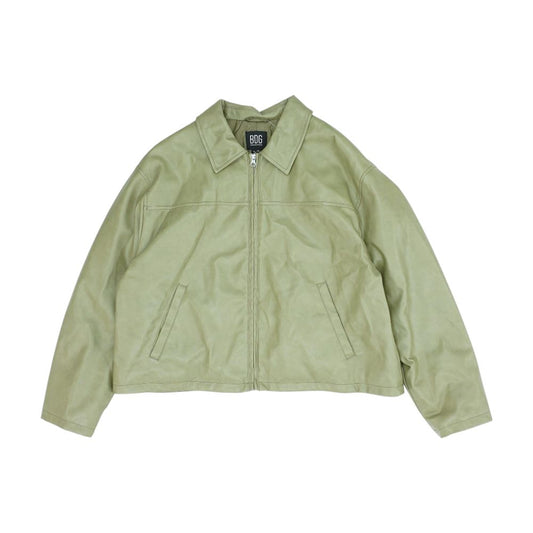 Green Faux Leather Jacket