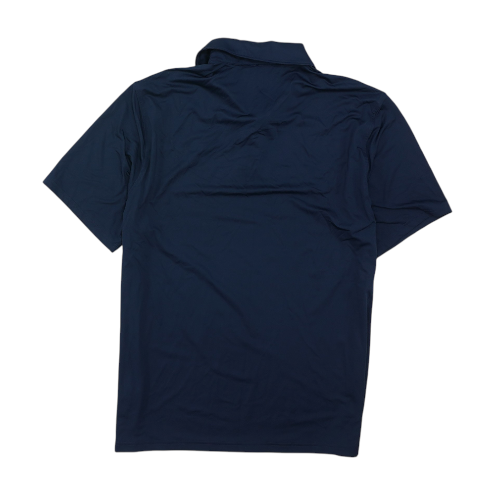 Navy Solid Short Sleeve Polo