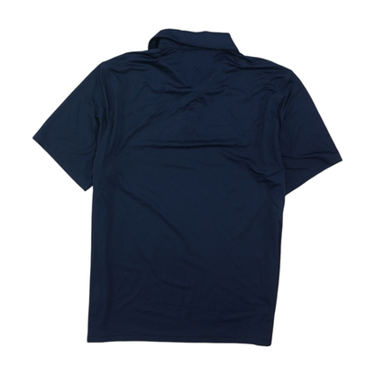 Navy Solid Short Sleeve Polo