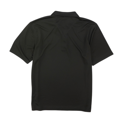 Black Solid Short Sleeve Polo