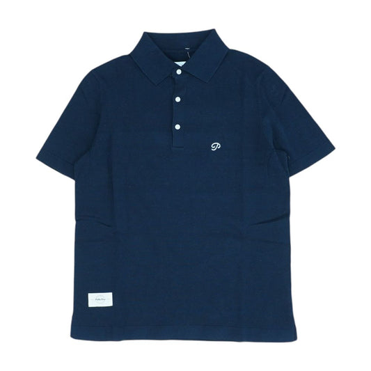 Navy Solid Short Sleeve Polo