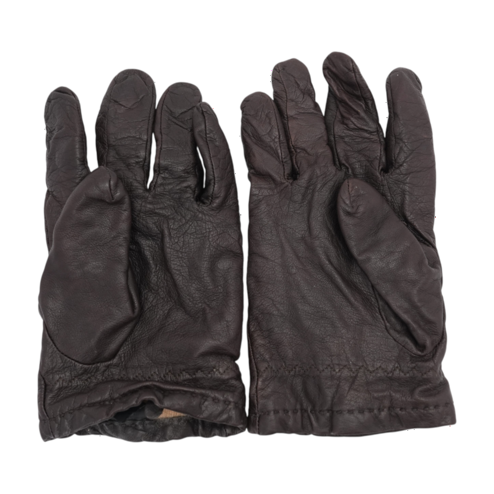 Brown Leather Gloves – Image 2