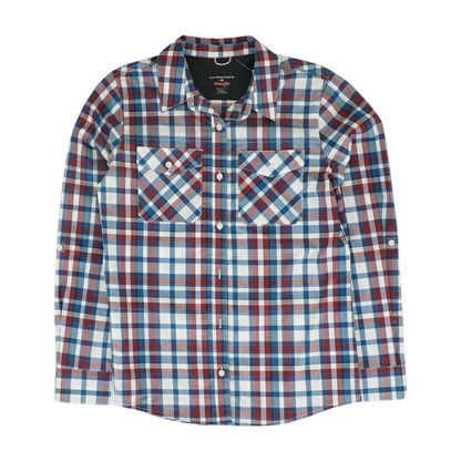 Multi Plaid Outdoor Button Down