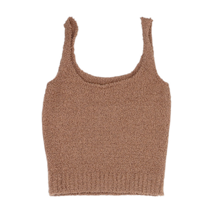 Brown Solid Pajama Top