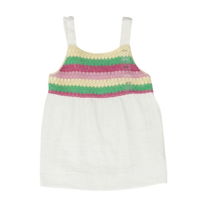 White Color Block Dress