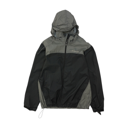 Black Color Block Rain Jacket