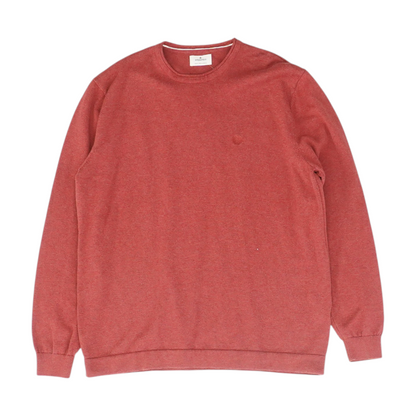 Red Solid Sweatshirt Pullover