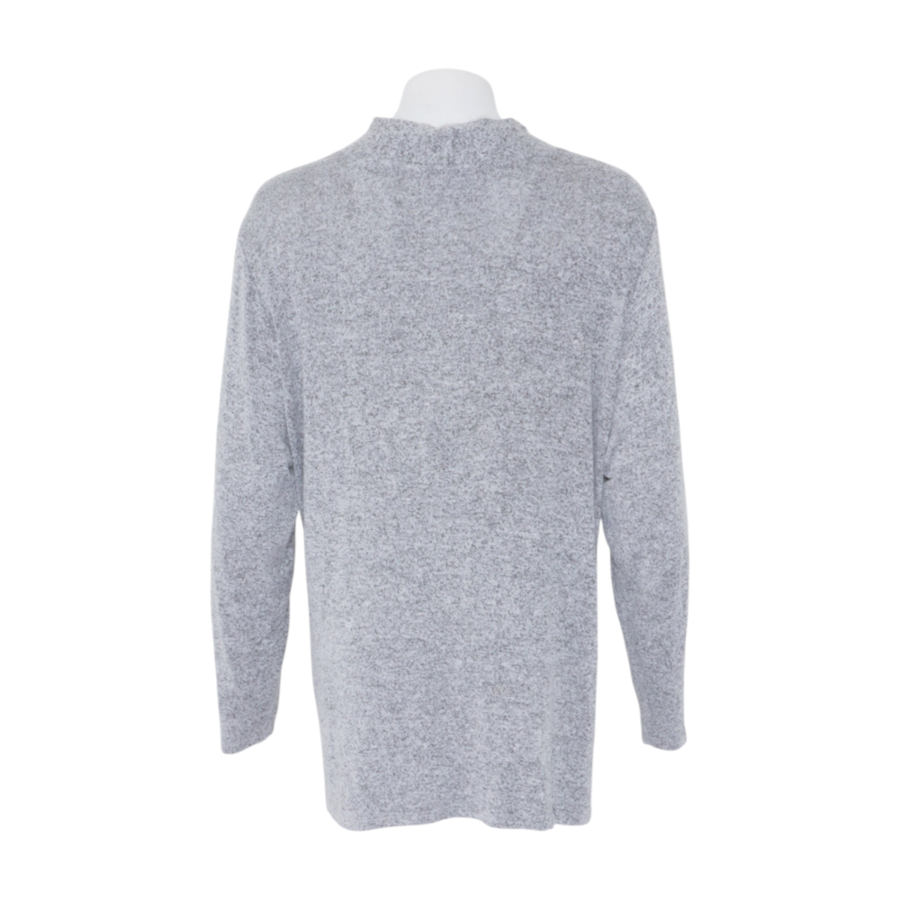 Gray Plus Size Cardigan Sweater