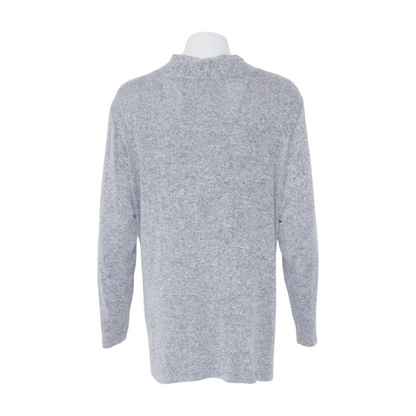 Gray Plus Size Cardigan Sweater
