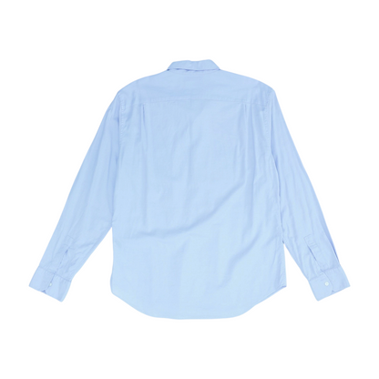 Purple Solid Long Sleeve Button Down