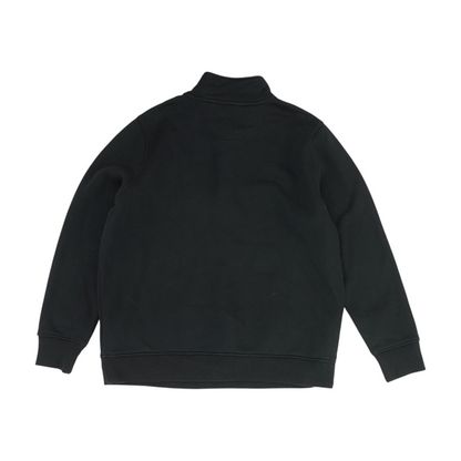 Black Solid 1/4 Zip Pullover