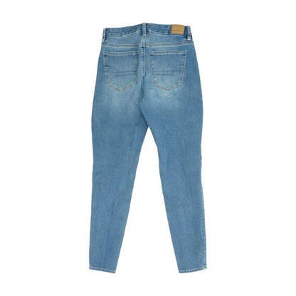Blue High Rise Slim Leg Jeans