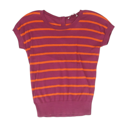 Magenta Striped Blouse