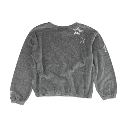 Gray Graphic Sweatshirt Pullover