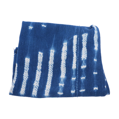 Blue Cotton Blend Scarf