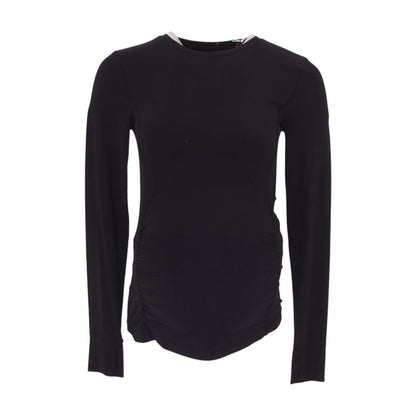Black Maternity Crewneck Knit Top