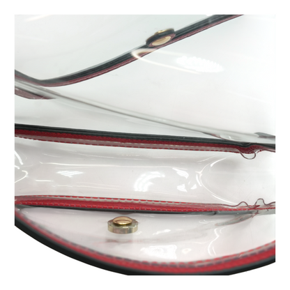 Red Transparent Stadium Bag