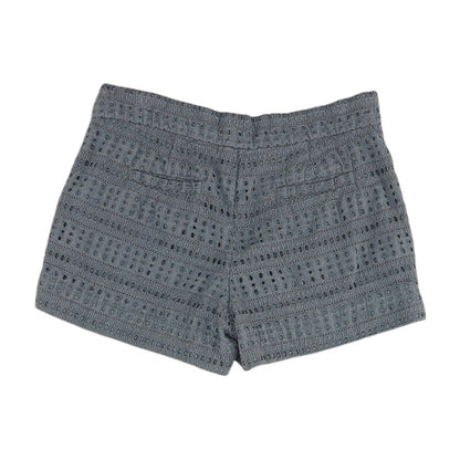 Blue Eyelet Shorts