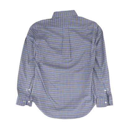 Blue Plaid Long Sleeve Button Down