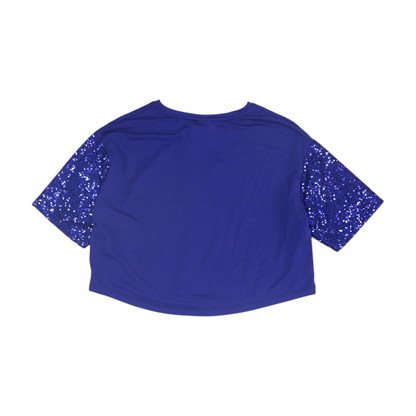 Purple Baltimore Ravens Cropped Blouse