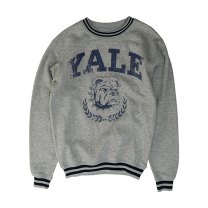 Gray Print Sweatshirt Pullover