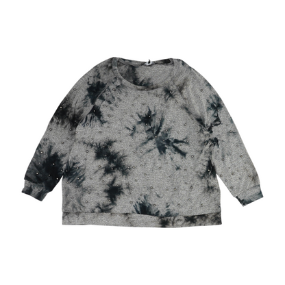 Gray Plus Tie-Dye Pullover Sweater