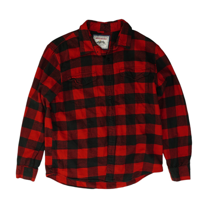 Red Check Flannel Button Down