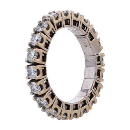 5/8 ctw 18K White Gold Diamond Band Ring