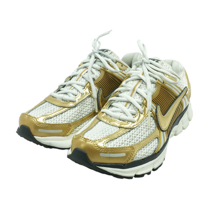 Zoom Vomero 5 Metallic Gold Low-Top Athletic Shoes
