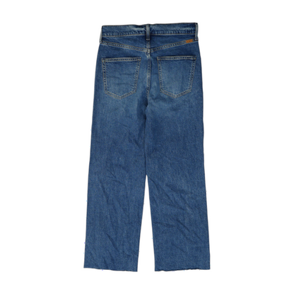 Blue Short Straight Jeans