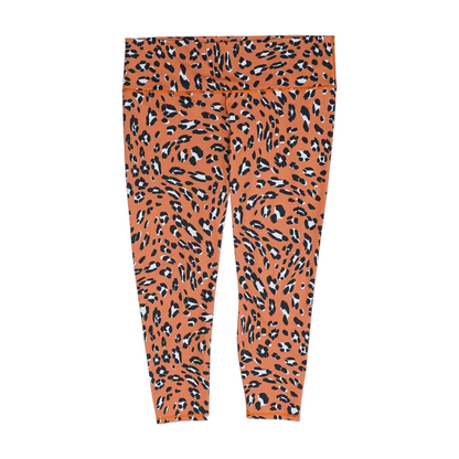 Rust Plus Animal Print Active Leggings