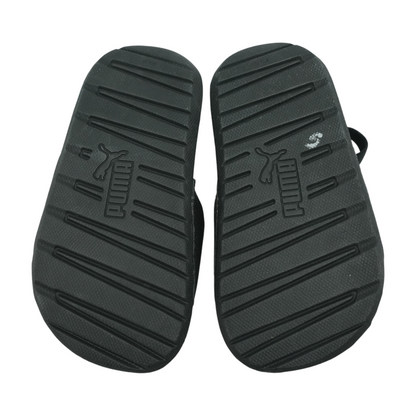 Black Athletic Slides Shoes
