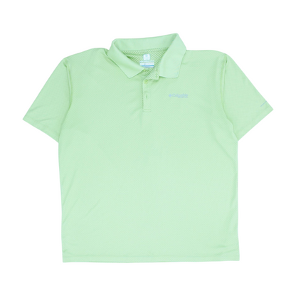 Green Solid Short Sleeve Polo